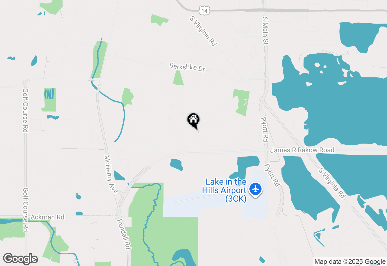 Map of 160 Surrey Lane, Crystal Lake, IL 60014