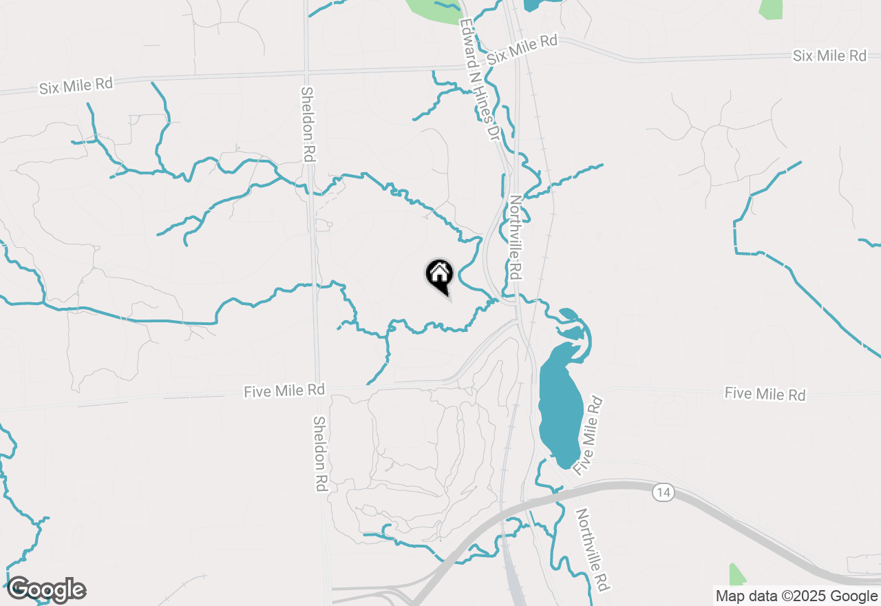 Map of 15894 Augusta Court, Northville, MI 48168