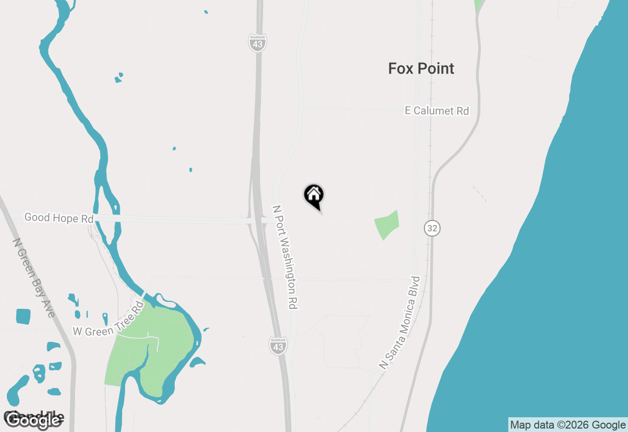 Map of 7216 N Mohawk Ave, Glendale, WI 53217