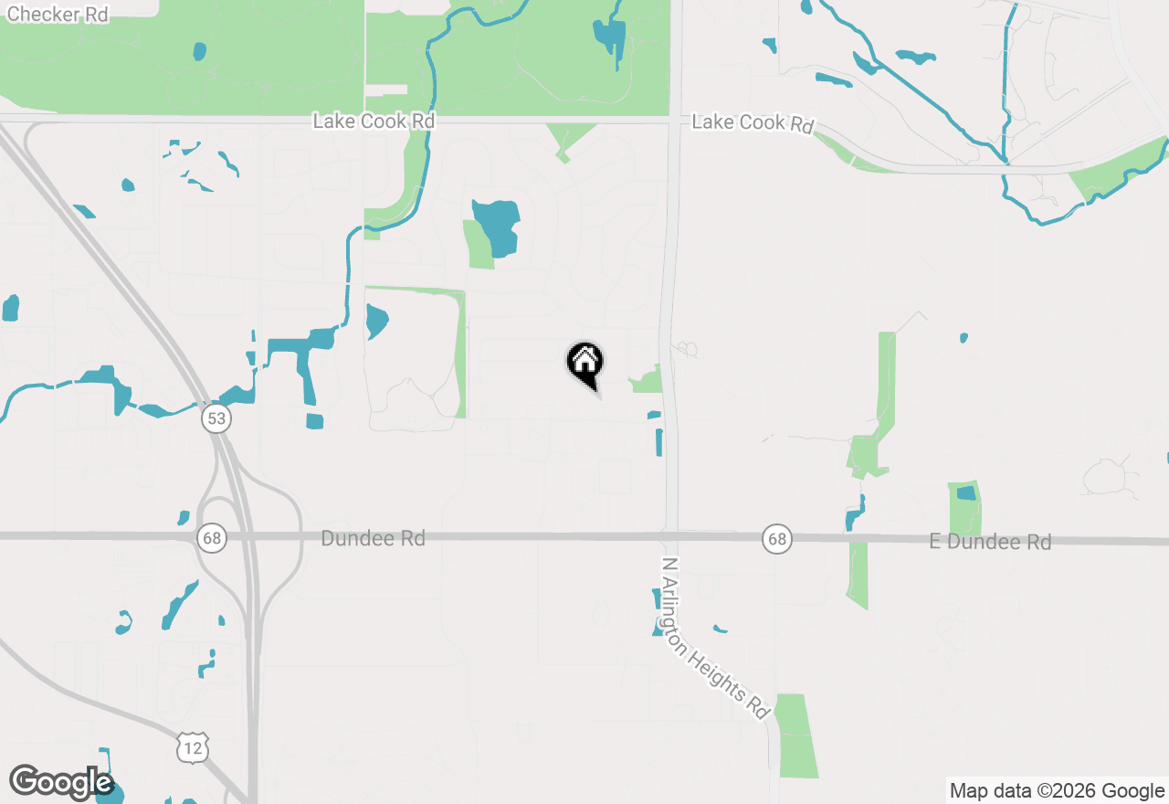 Map of 520 W Happfield Drive, Arlington Heights, IL 60004