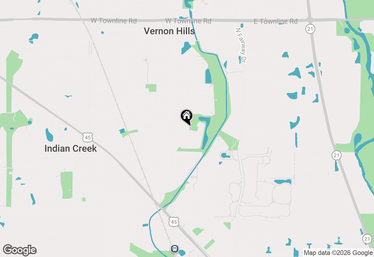 Map of 105 Asheville Court, Vernon Hills, IL 60061