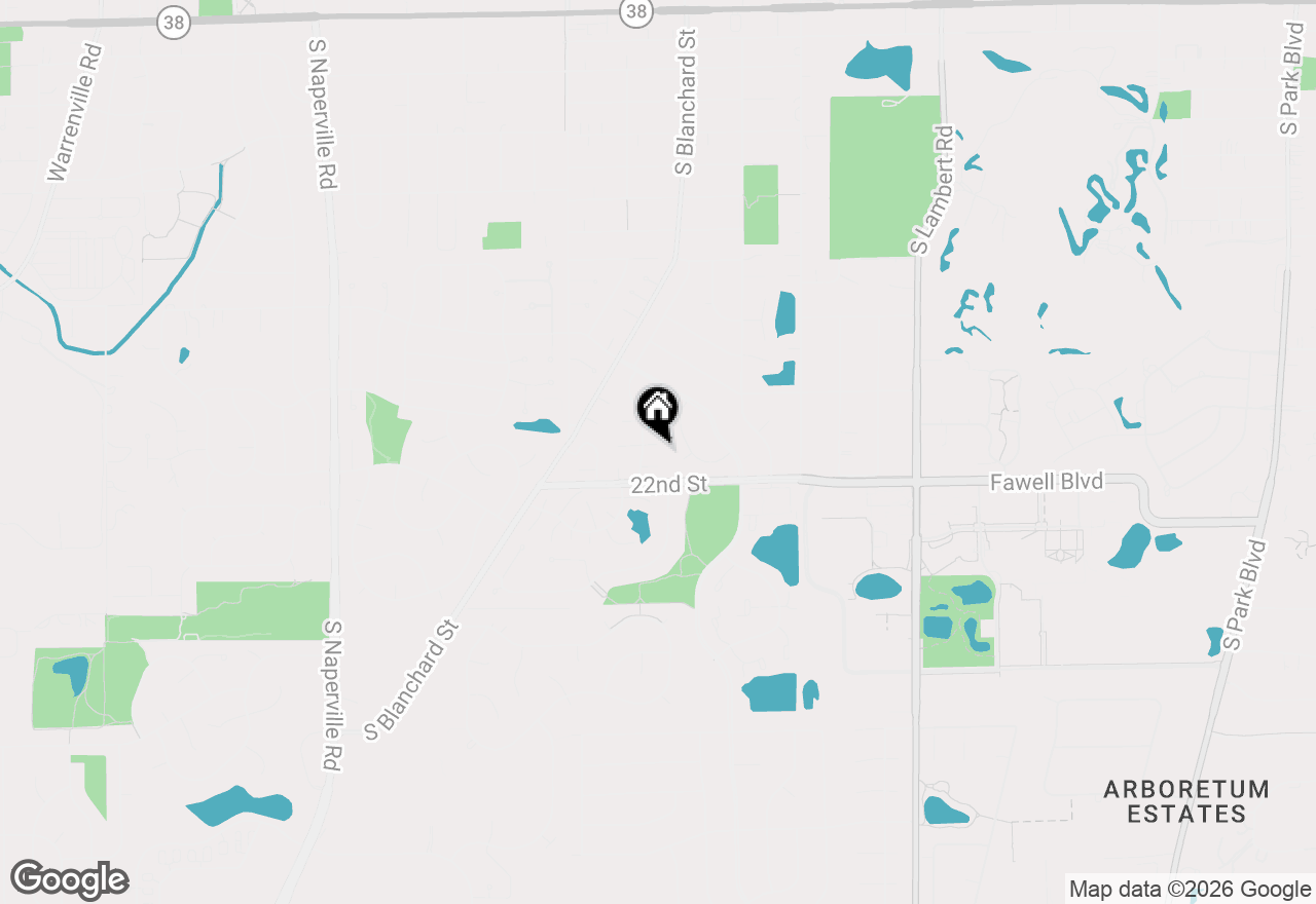 Map of 1264 Reading Court, Wheaton, IL 60189