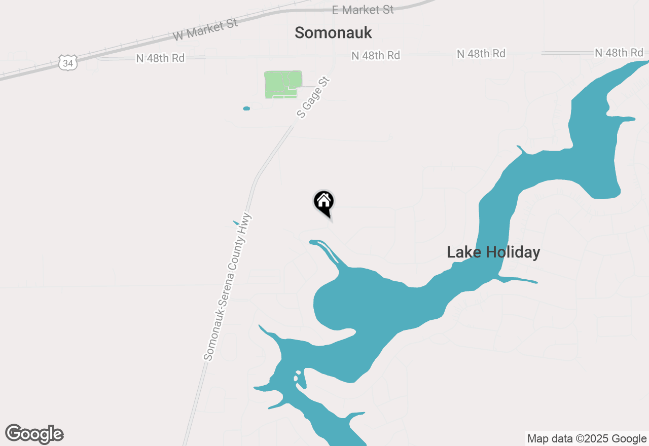 Map of 444 Holiday Drive, Somonauk, IL 60552