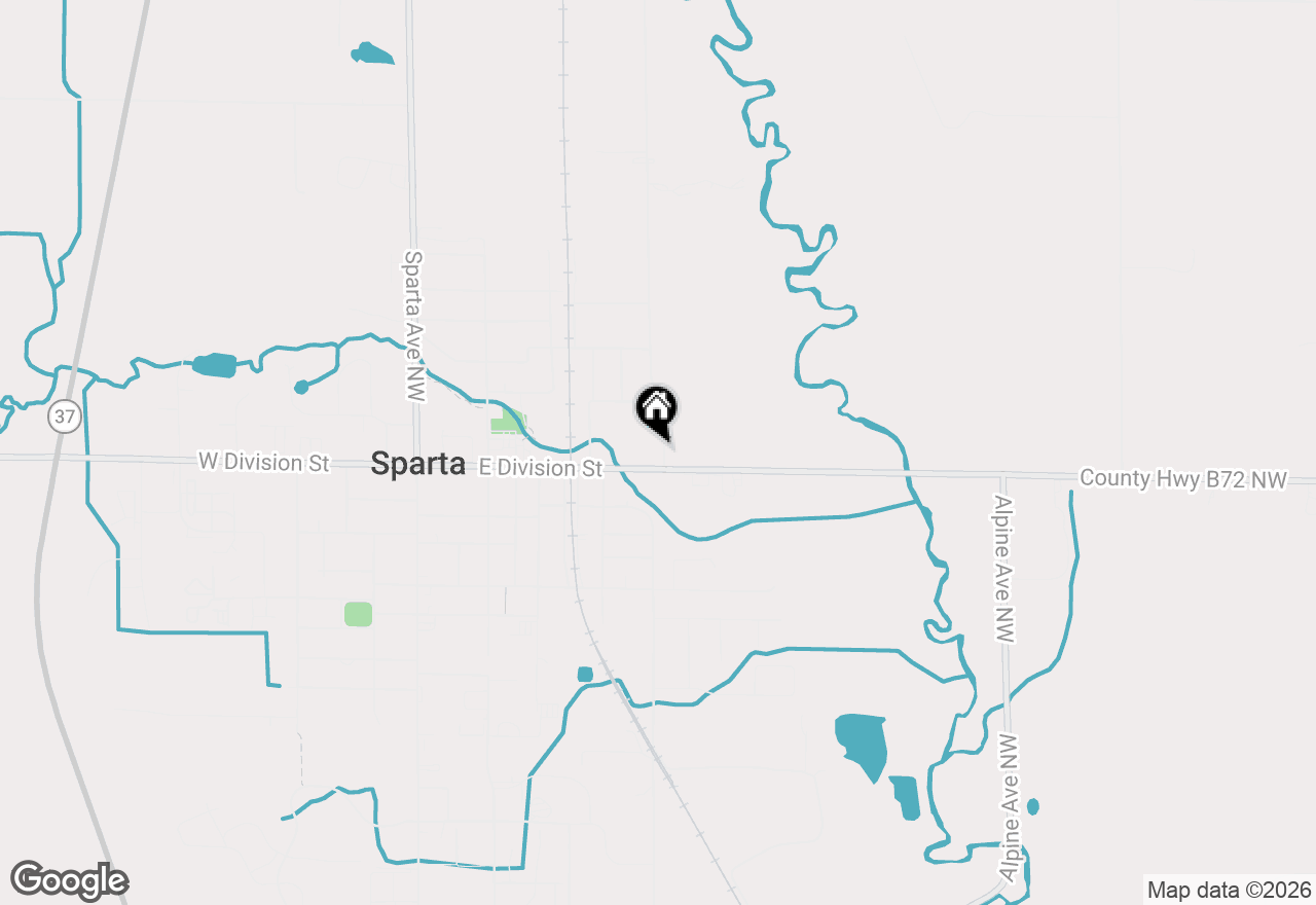 Map of 25 River Road Nw, Sparta, MI 49345