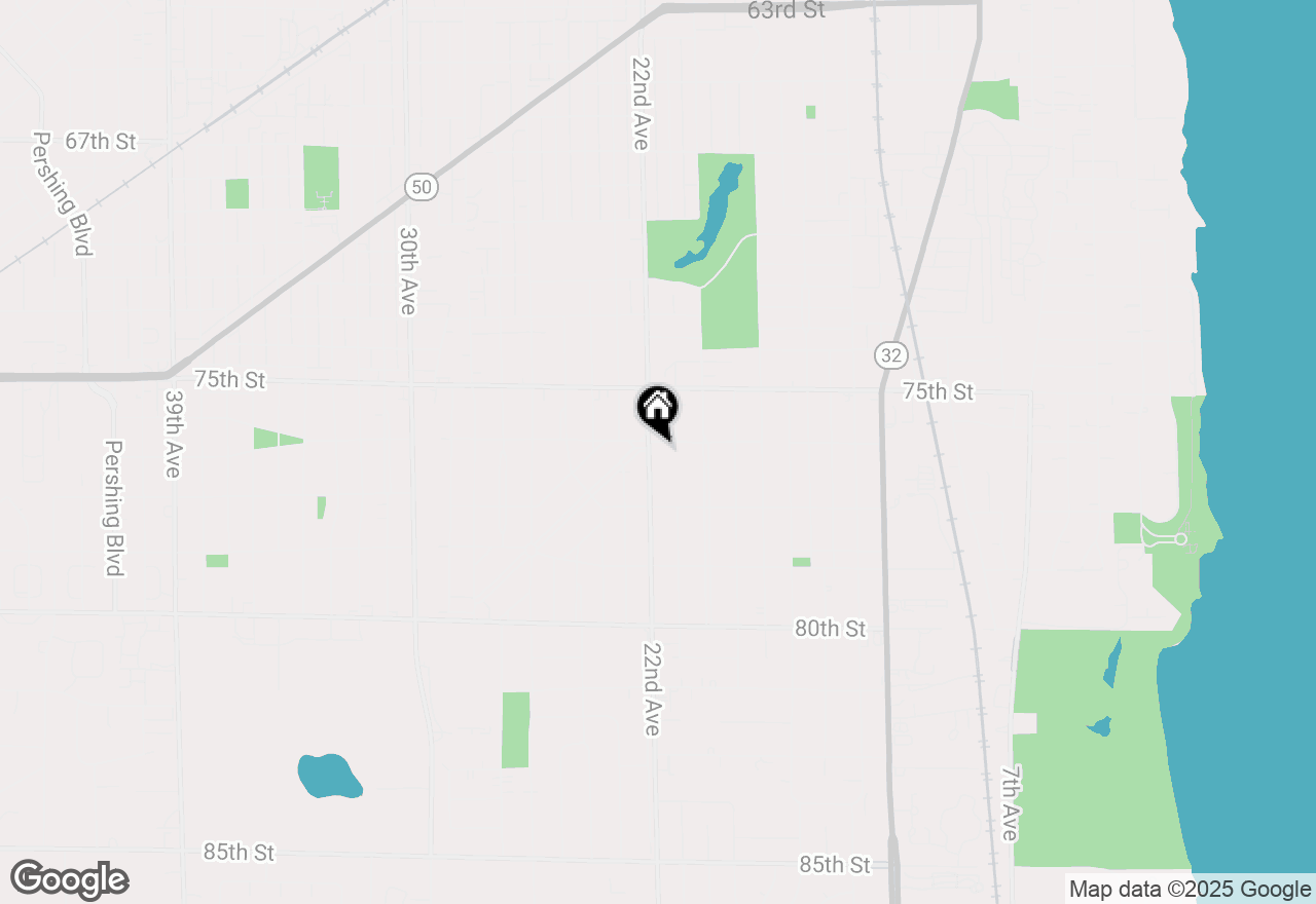 Map of 7605 22nd Ave, Kenosha, WI 53143