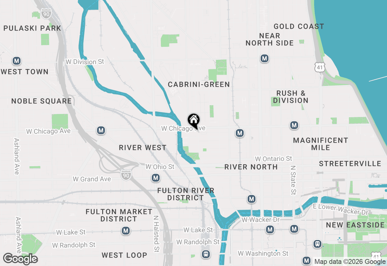 Map of 500 W Superior Street #1403, Chicago, IL 60654