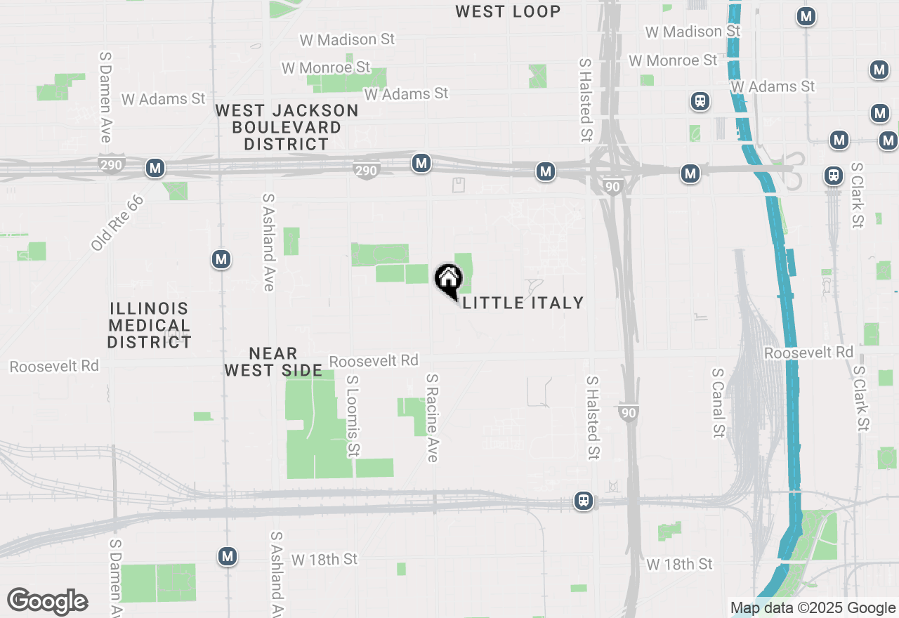 Map of 1137 W Taylor Street, Chicago, IL 60607