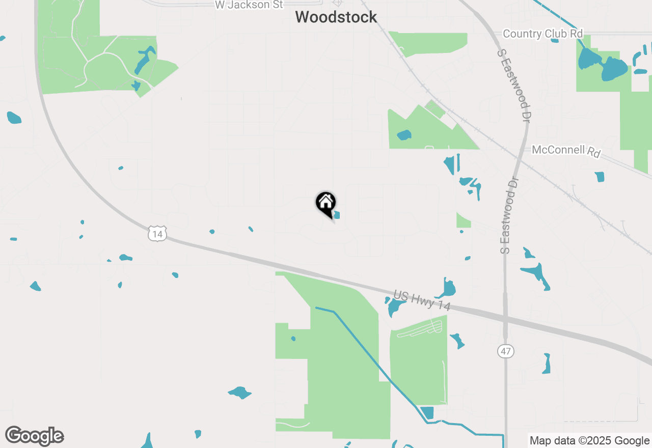 Map of 301 Clover Chase Circle, Woodstock, IL 60098