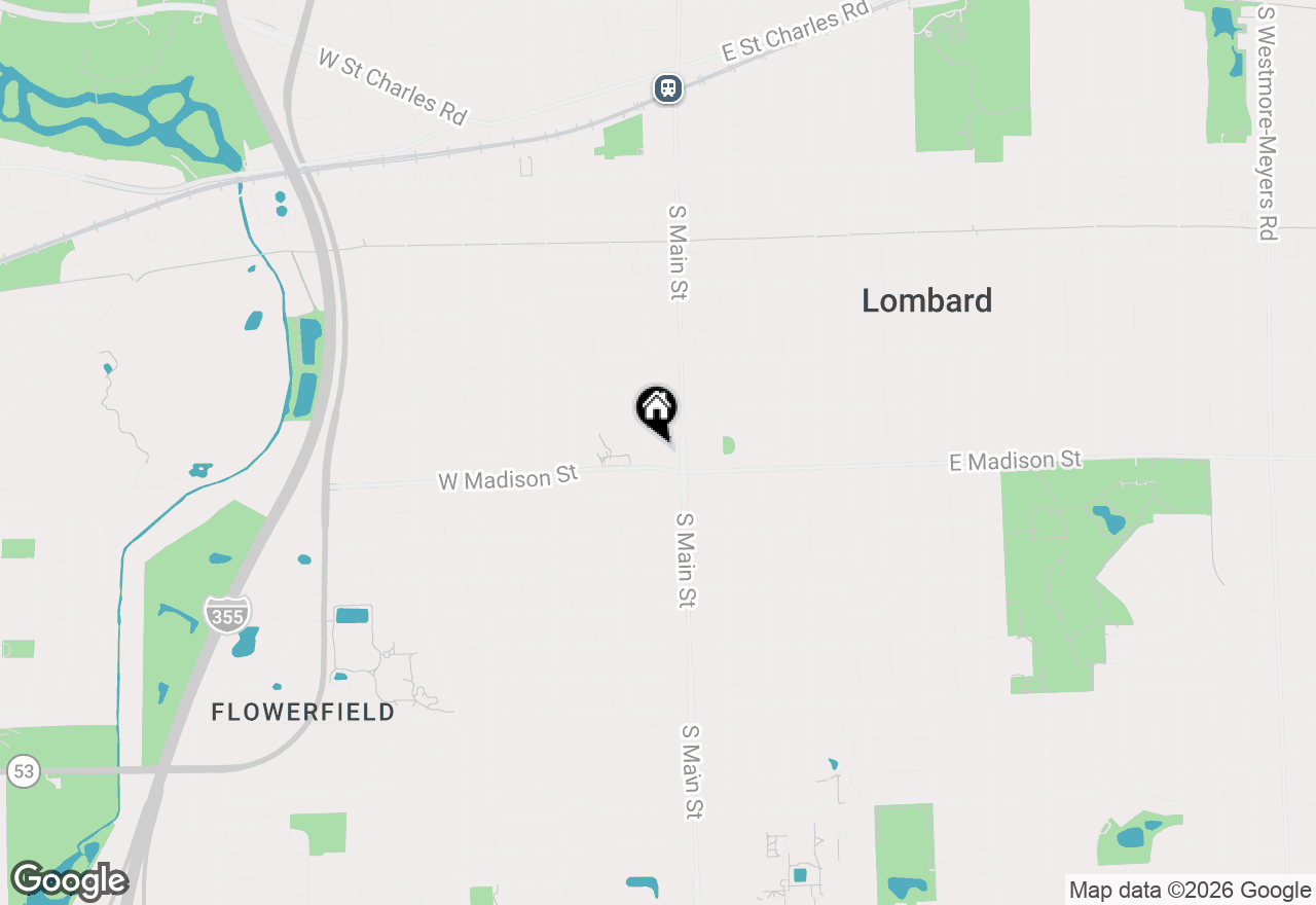 Map of 569 S Park Road, Lombard, IL 60148
