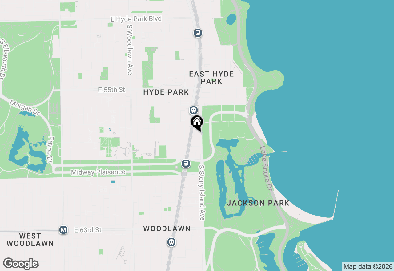 Map of 5748 S Stony Island Avenue #1-4, Chicago, IL 60637