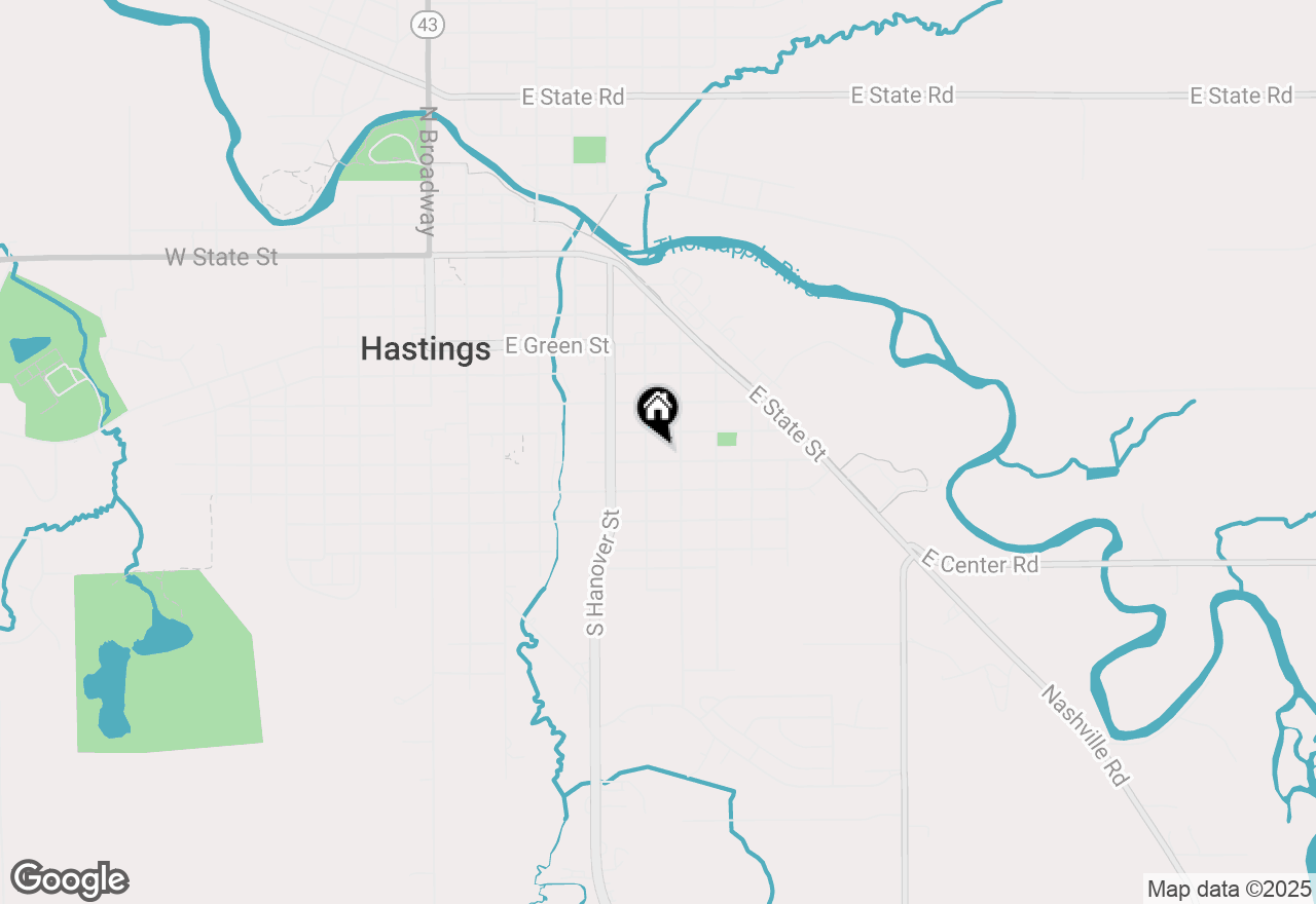 Map of 513 E Madison Street, Hastings, MI 49058