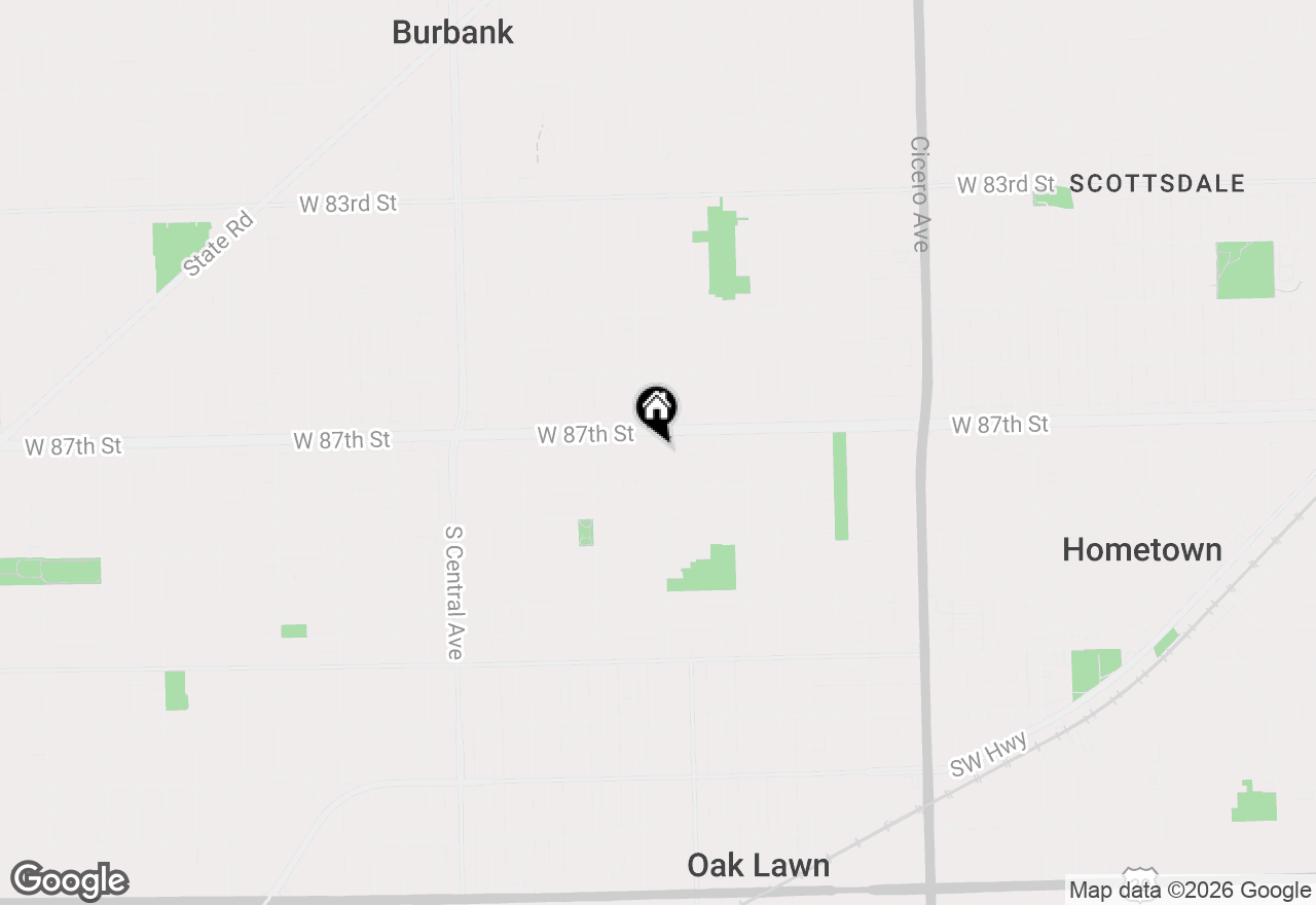 Map of (Address confidential), Oak Lawn, Illinois 60453