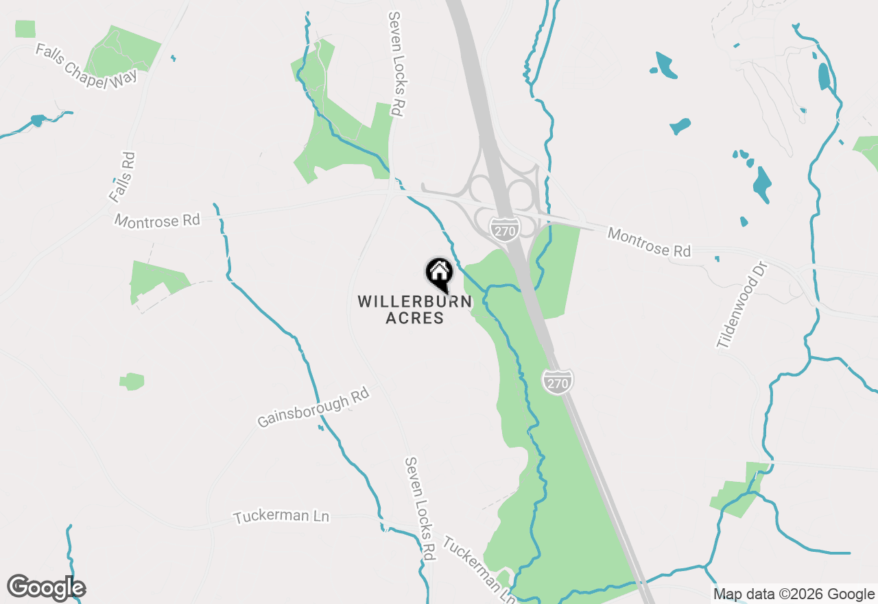 Map of 11911 Whistler Court, Potomac, MD 20854