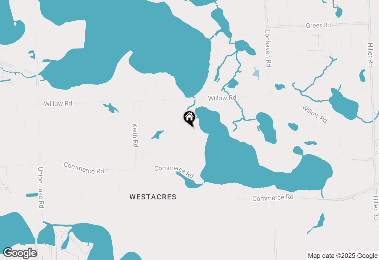 Map of 2716 Warner Drive, West Bloomfield, MI 48324