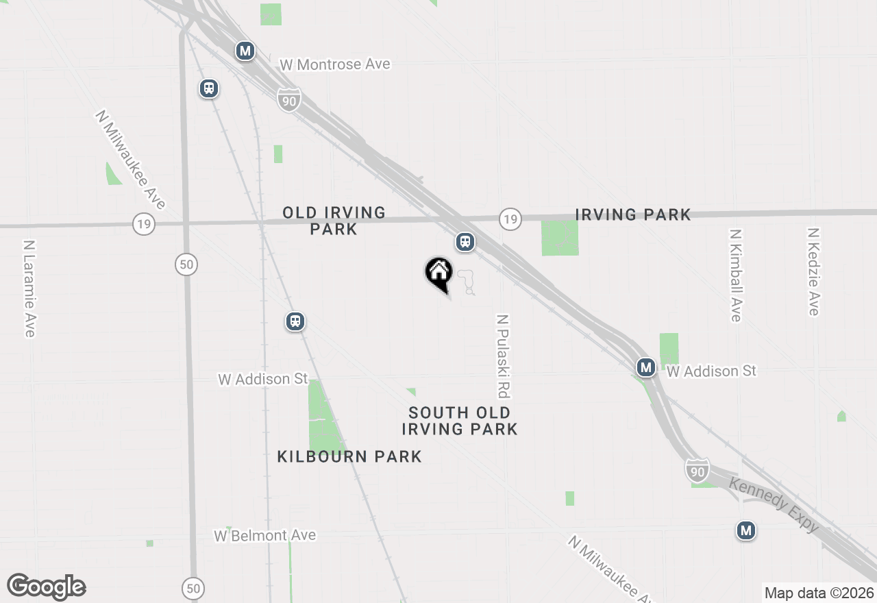 Map of 4155 W Grace Street, Chicago, IL 60641