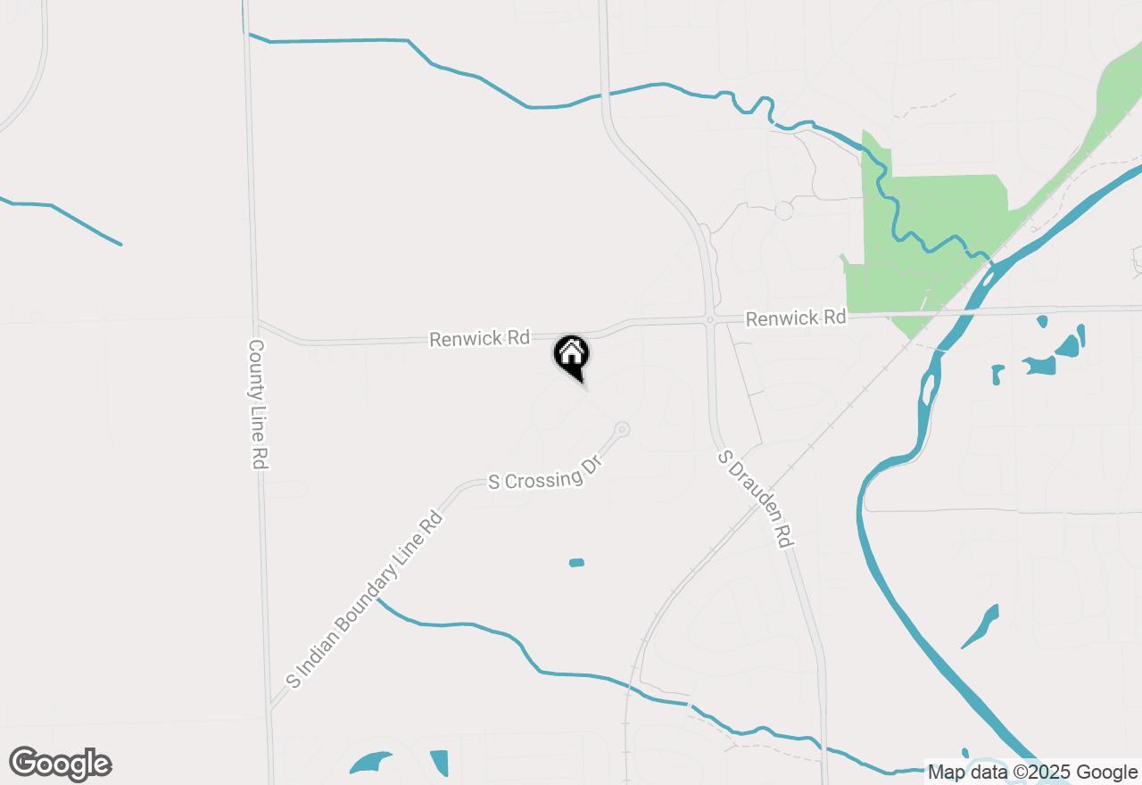 Map of 25621 W Rocky Creek Road, Plainfield, IL 60586