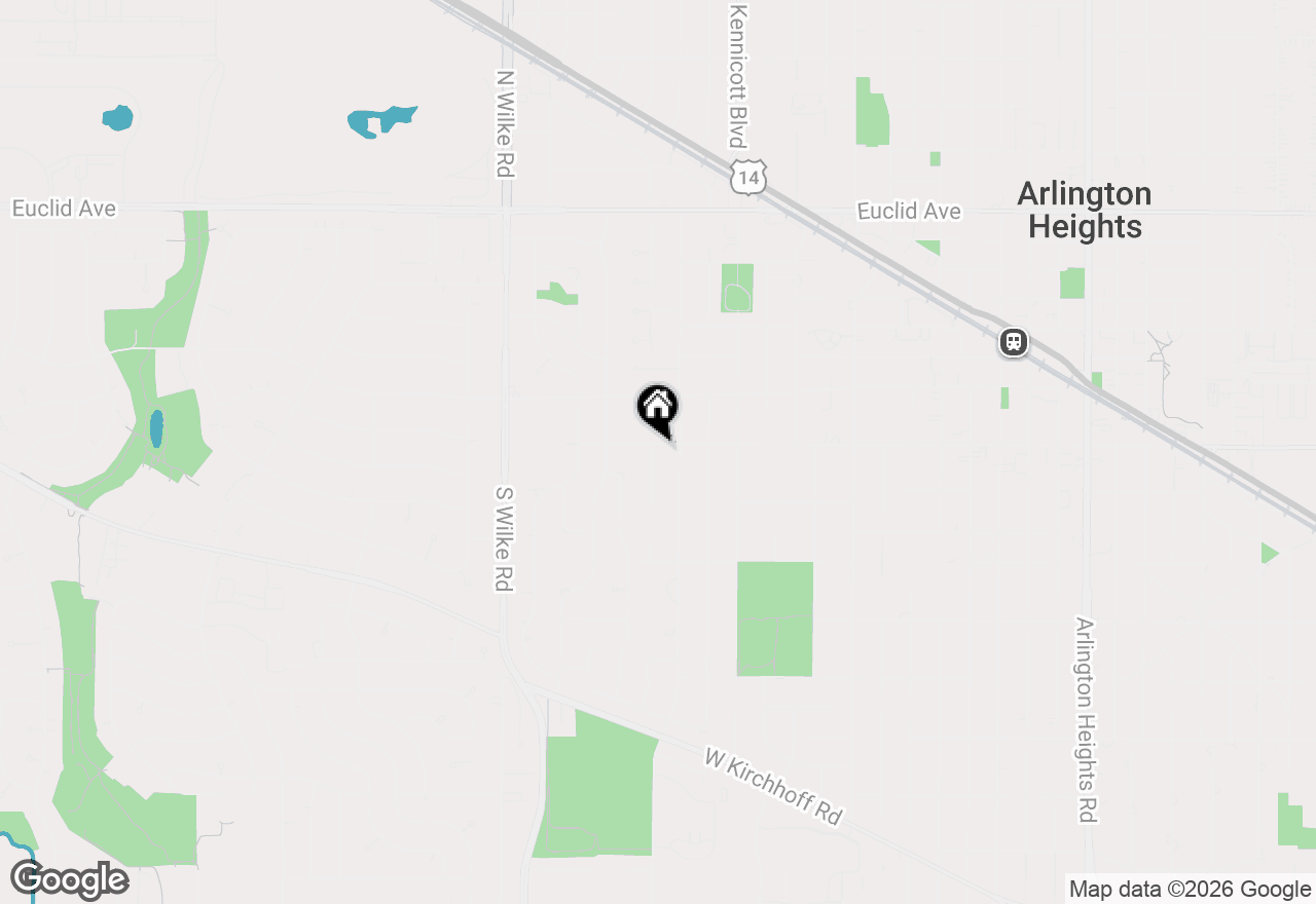 Map of 1215 W Sigwalt Street, Arlington Heights, IL 60005