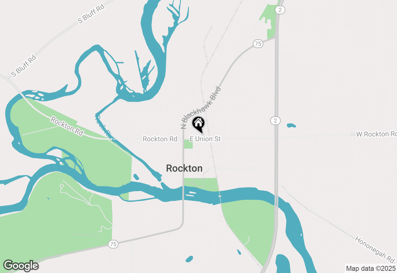 Map of 213 E Union Street, Rockton, IL 61072