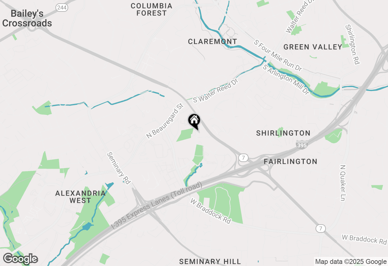 Map of 3314 S 28th Street #203, Alexandria, VA 22302