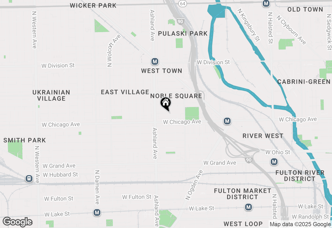 Map of 1514 W Fry Street, Chicago, IL 60642