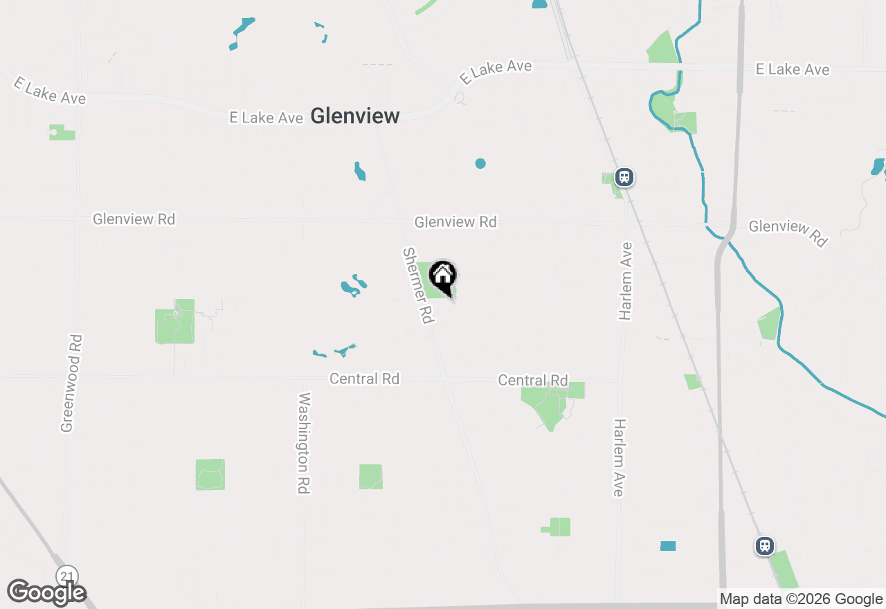 Map of 2387 Larkdale Drive, Glenview, IL 60025
