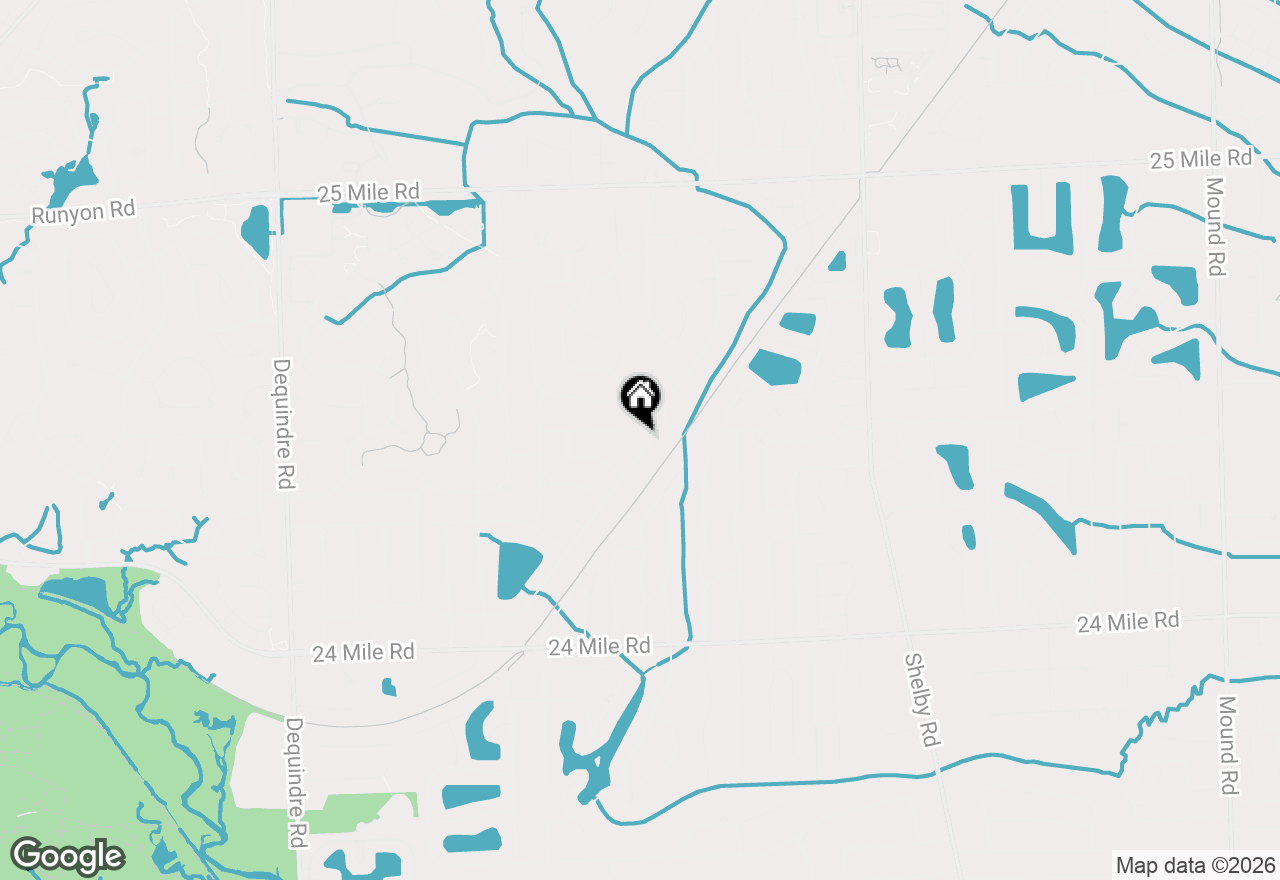 Map of 3120 Hartford Lane, Shelby Twp, MI 48316