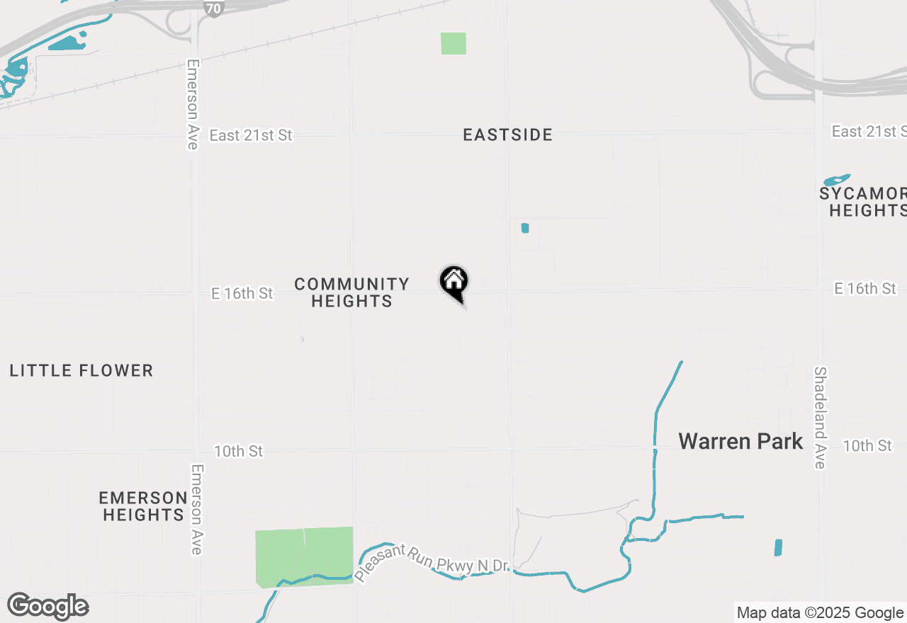 Map of 1431 N Bolton Avenue, Indianapolis, IN 46219