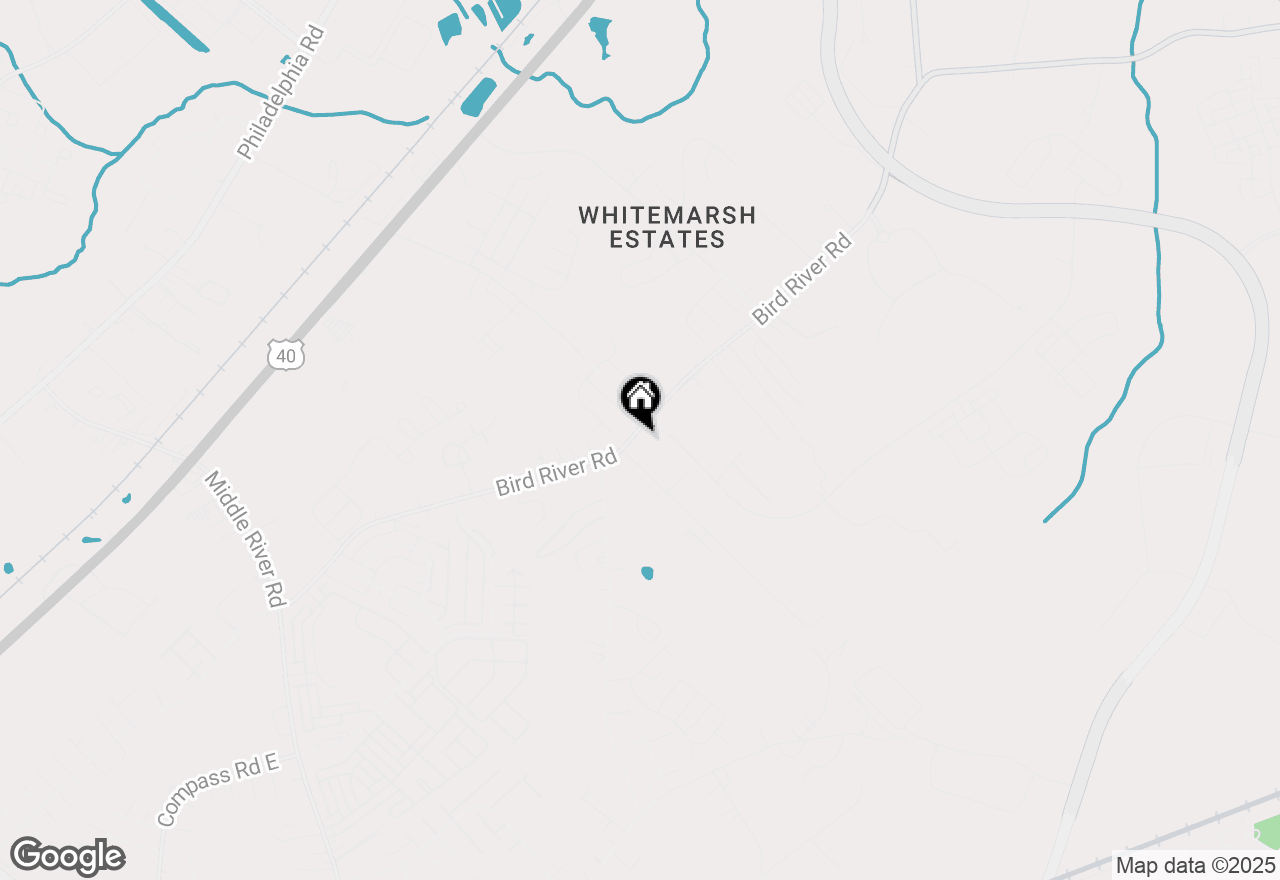 Map of 9917 Bird River Road, Middle River, MD 21220