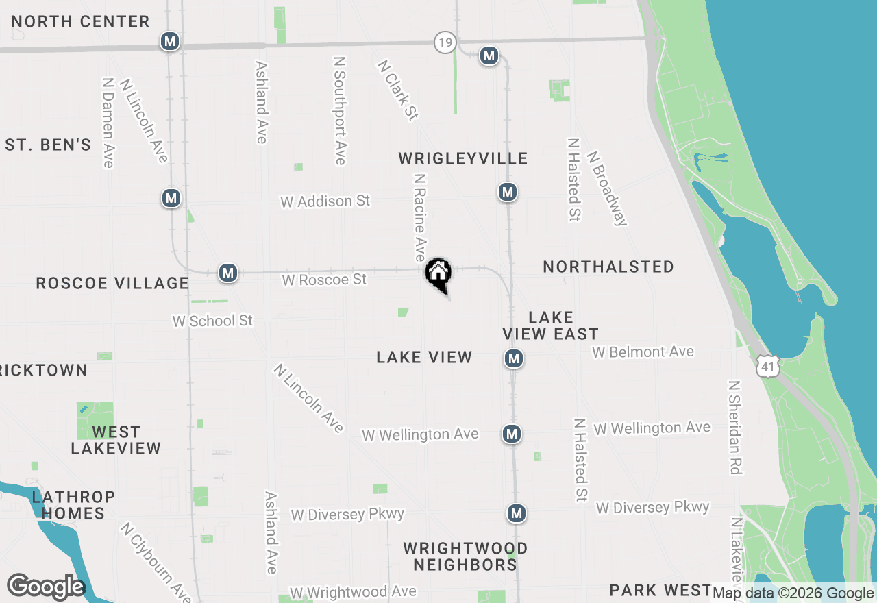 Map of 3320 N Clifton Avenue #2, Chicago, IL 60657