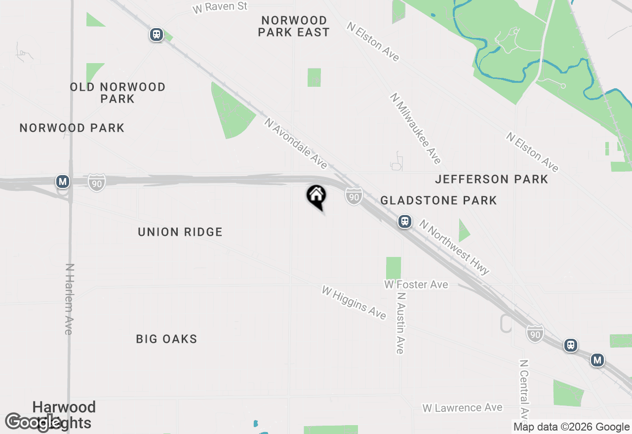 Map of 5424 N Mobile Avenue, Chicago, IL 60630