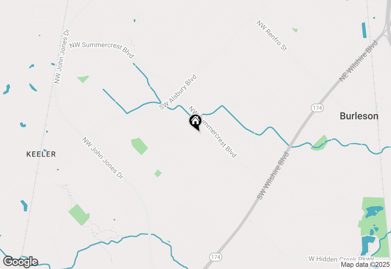 Map of 737 Crestmont Drive, Burleson, TX 76028