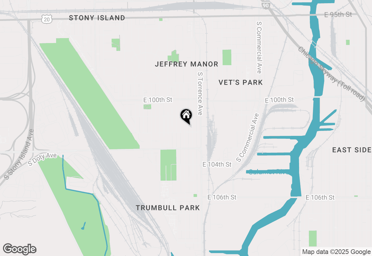 Map of 10145 S Calhoun Avenue, Chicago, IL 60617