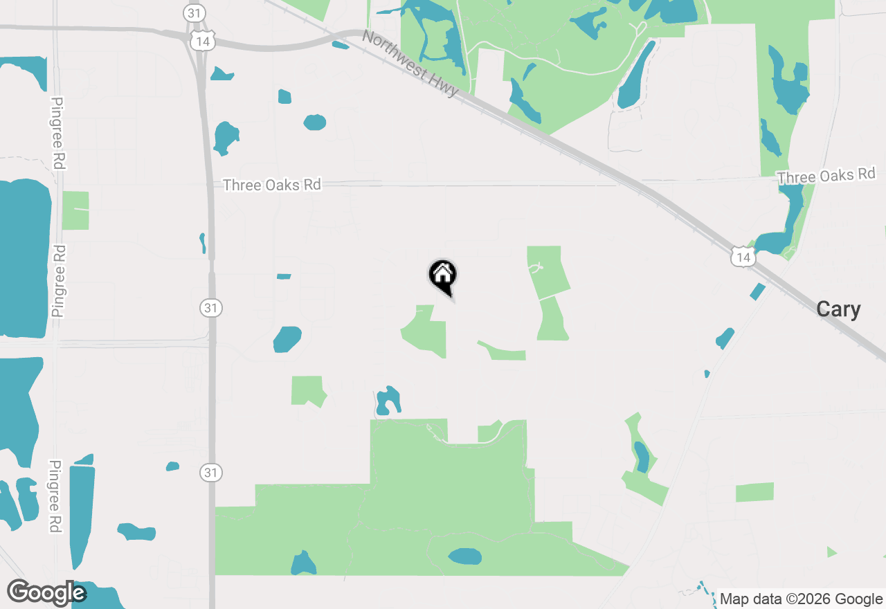 Map of 377 Geneva Lane, Cary, IL 60013