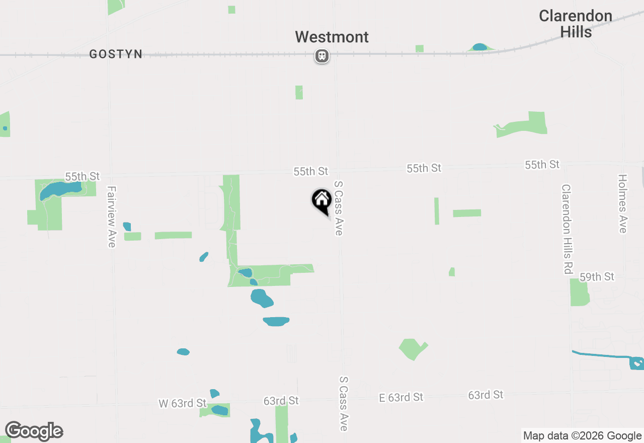 Map of 23 W 56th Place, Westmont, IL 60559