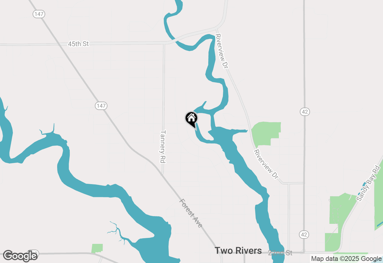 Map of 3415 Adams St, Two Rivers, WI 54241