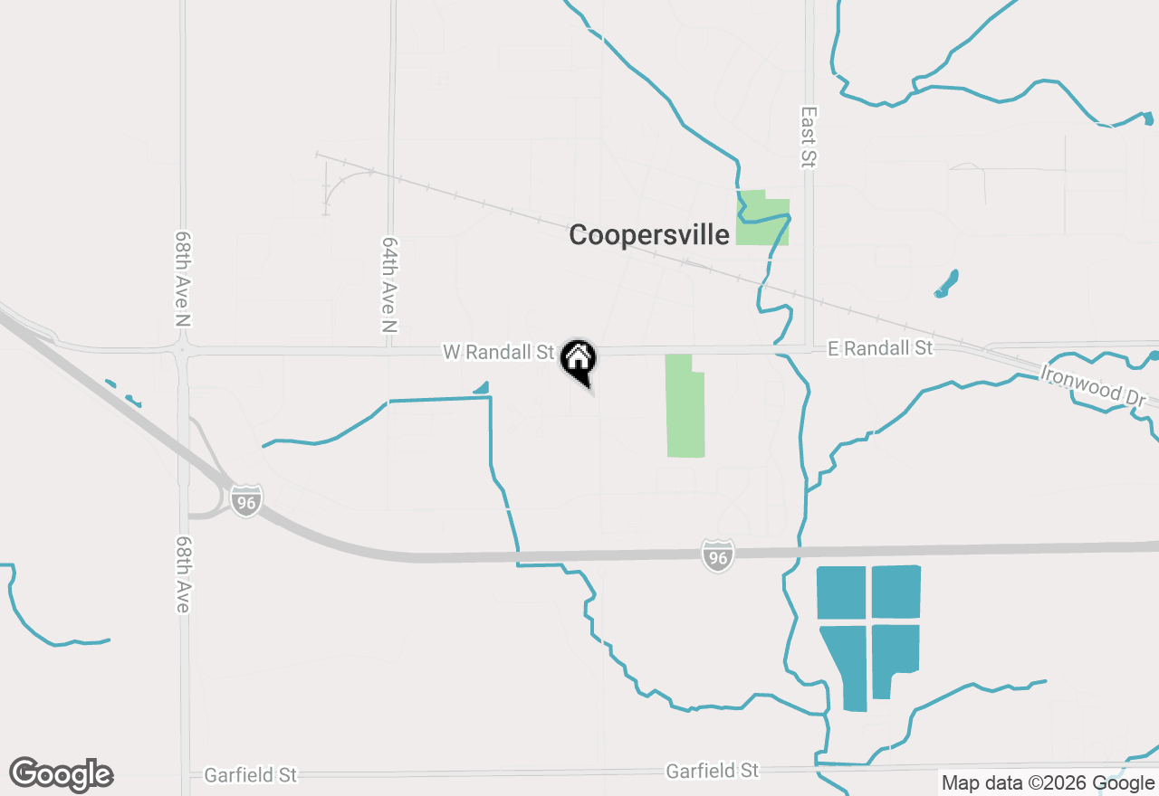 Map of 96 West Street, Coopersville, MI 49404