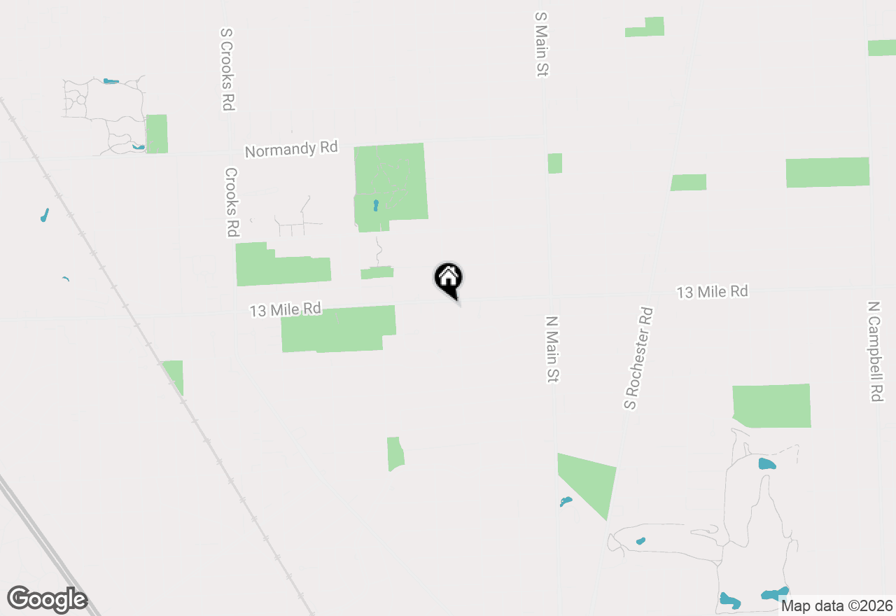 Map of 615 W 13 Mile Road, Royal Oak, MI 48073