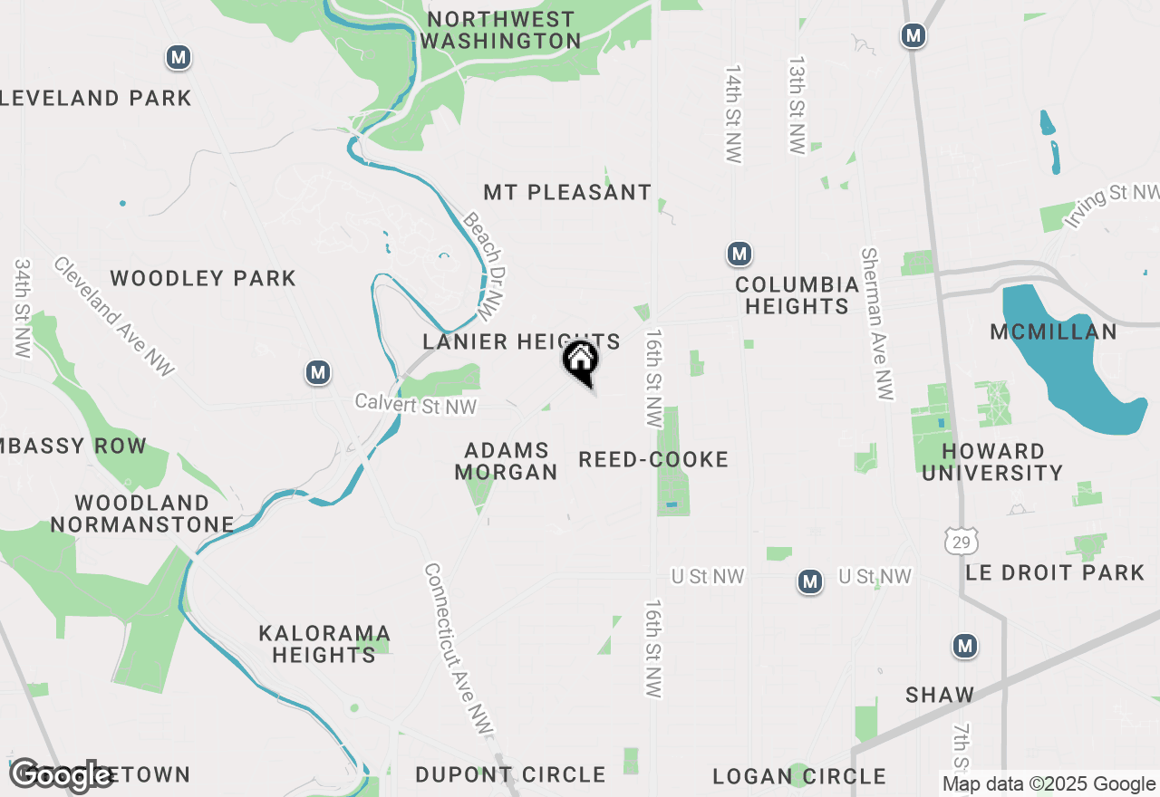 Map of 2517 Ontario Road Nw #PH7, Washington, DC 20009