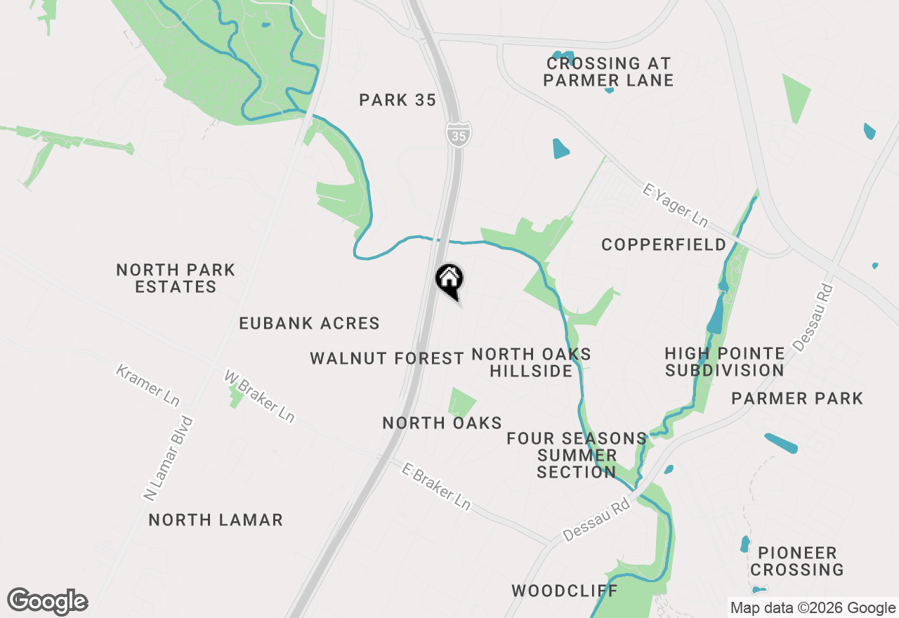 Map of 11901 North Oaks Dr, Austin, TX 78753