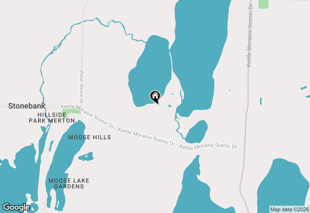 Map of W323N6775 Wildwood Point Rd, Hartland, WI 53029