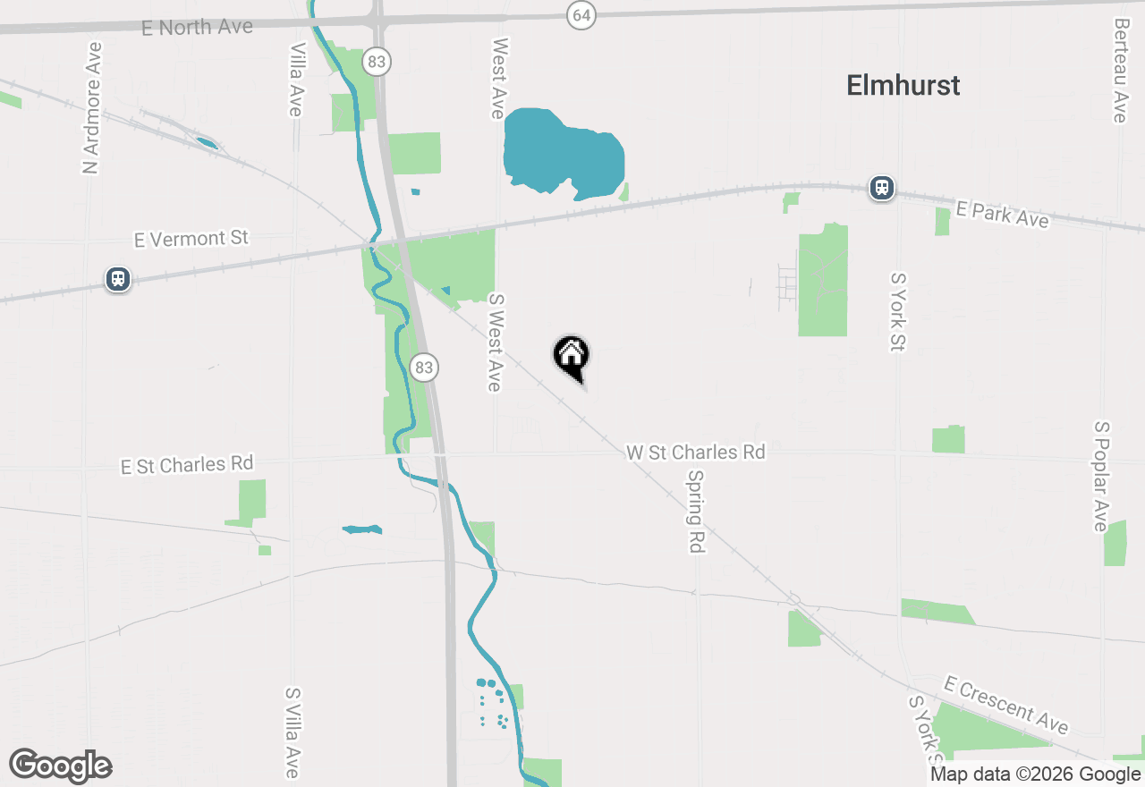 Map of 458 W Alma Street, Elmhurst, IL 60126