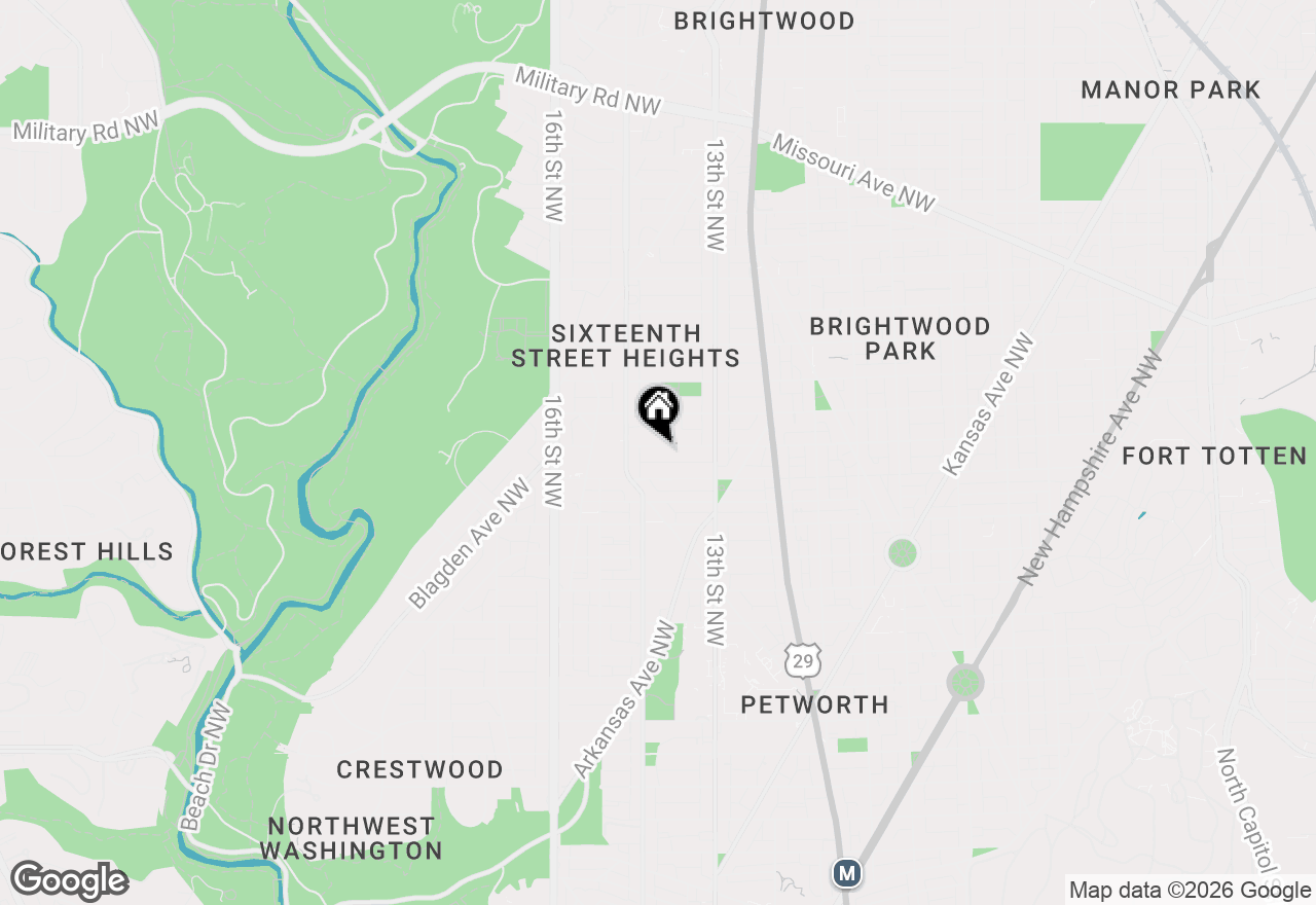 Map of 1324 Farragut Street Nw, Washington, DC 20011