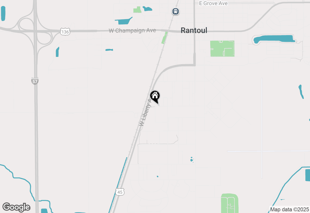 Map of 101 W Borman Drive, Rantoul, IL 61866