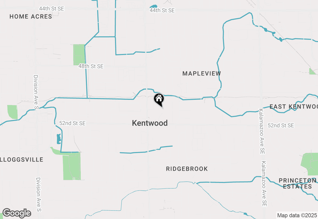 Map of 5117 Southglow Court Se, Kentwood, MI 49508