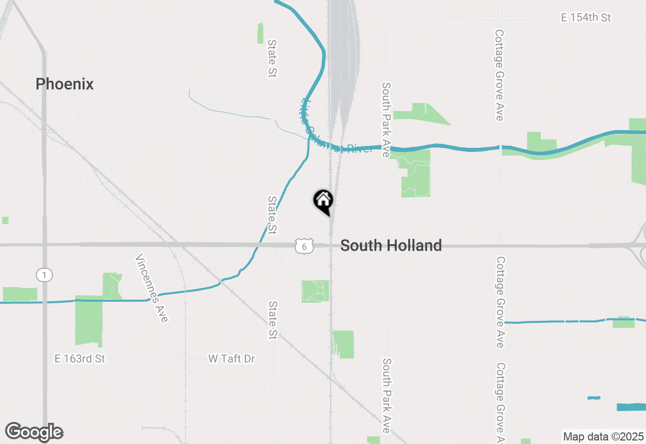 Map of 16118 Woodlawn West Avenue, South Holland, IL 60473