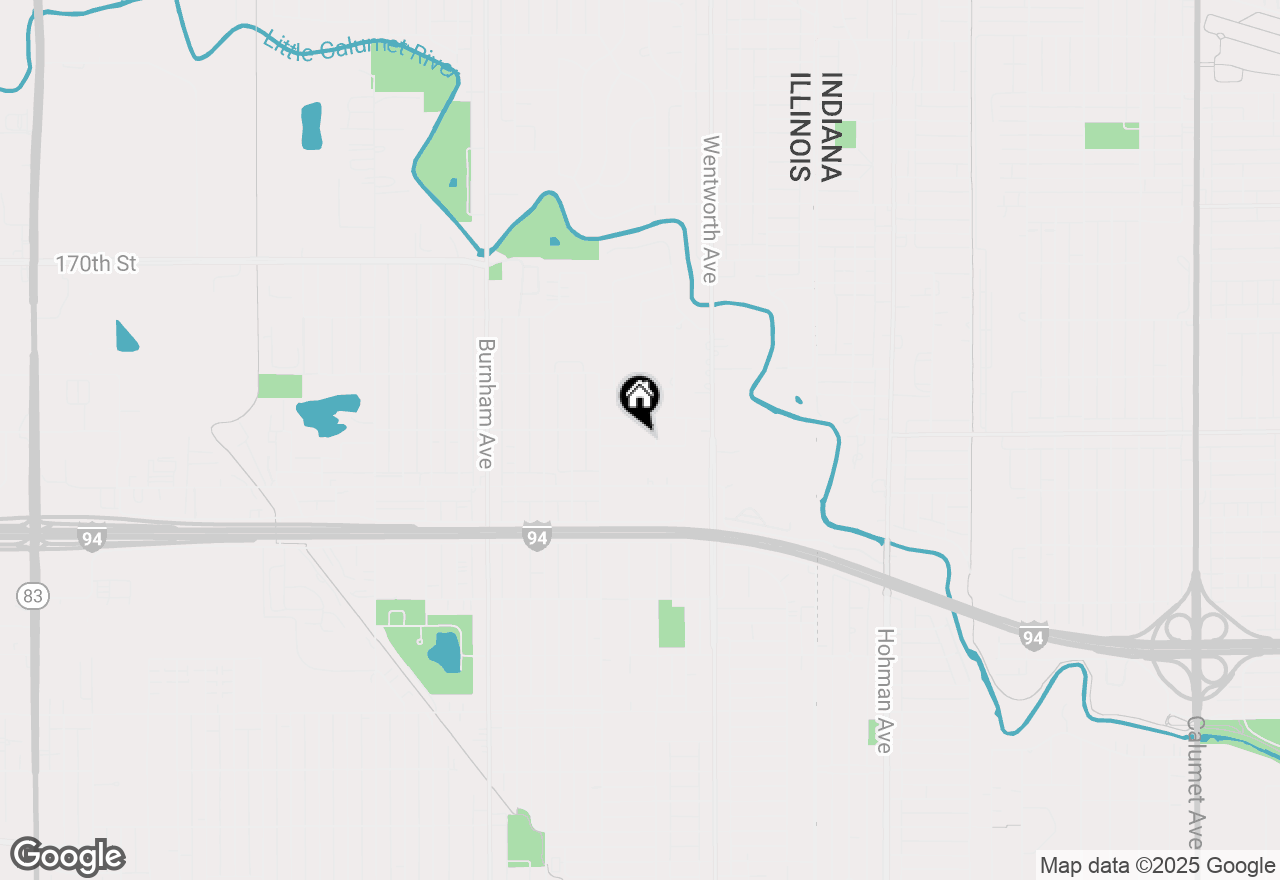 Map of 3444 173rd Place, Lansing, IL 60438