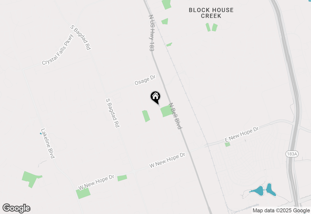 Map of 2502 Cypress Ln, Cedar Park, TX 78613