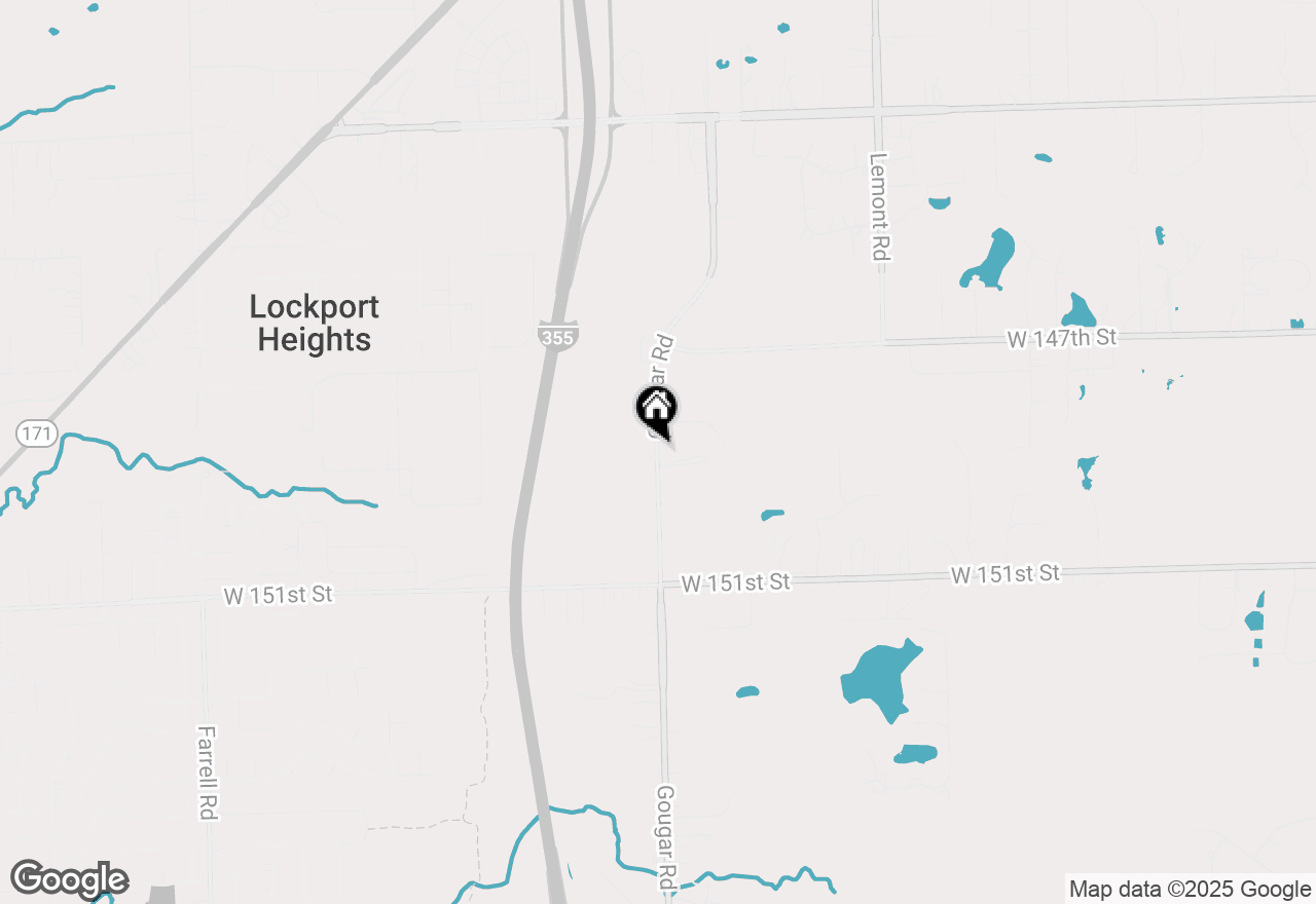 Map of 15532 S Gougar Road, Homer Glen, IL 60491