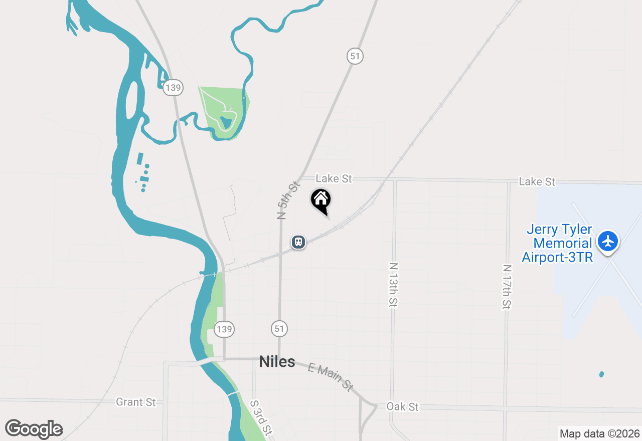 Map of 1020 N 8th Street, Niles, MI 49120