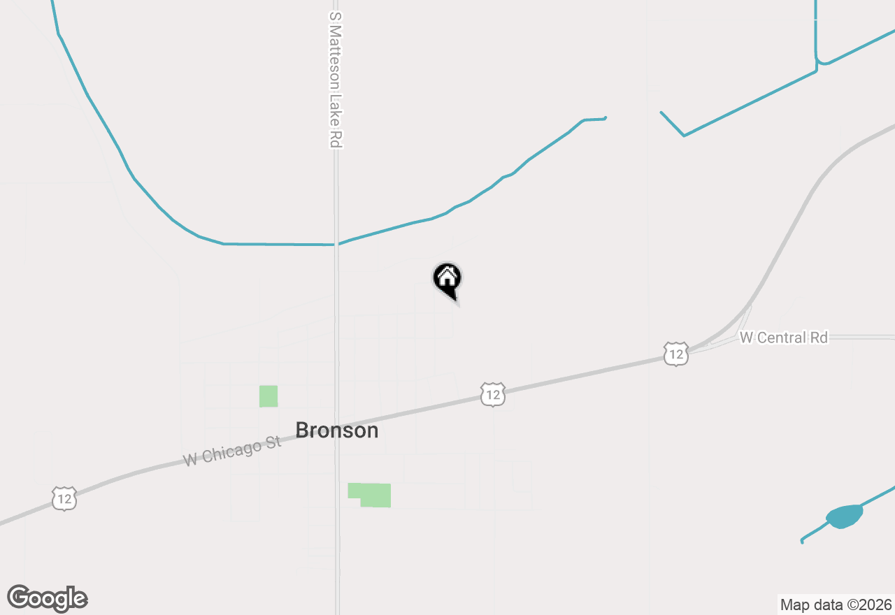 Map of 609 E Railroad Street, Bronson, MI 49028
